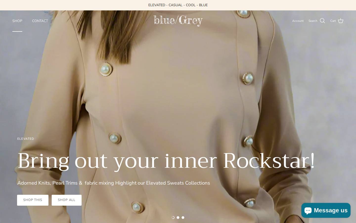 blue-grey.com homepage screenshot