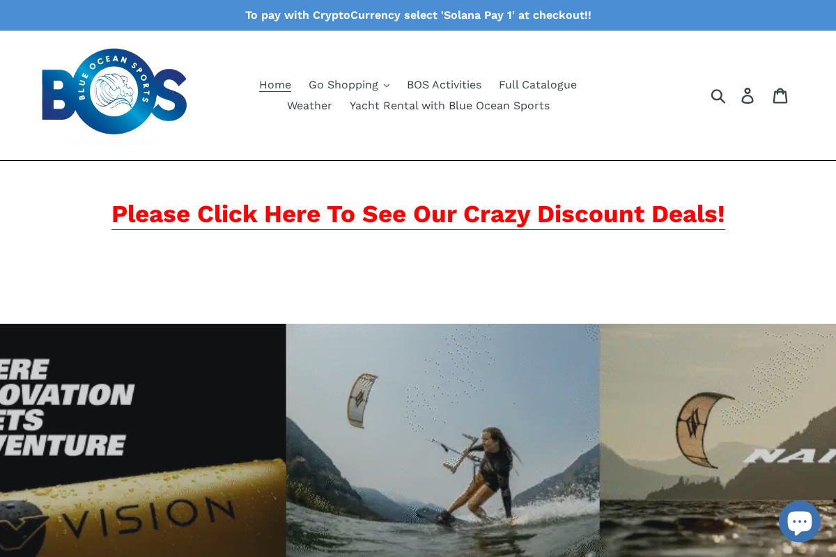 Blue Ocean Sports Training Services LLC homepage screenshot