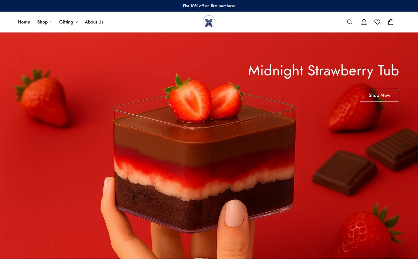 blueasterchocolates.com homepage screenshot