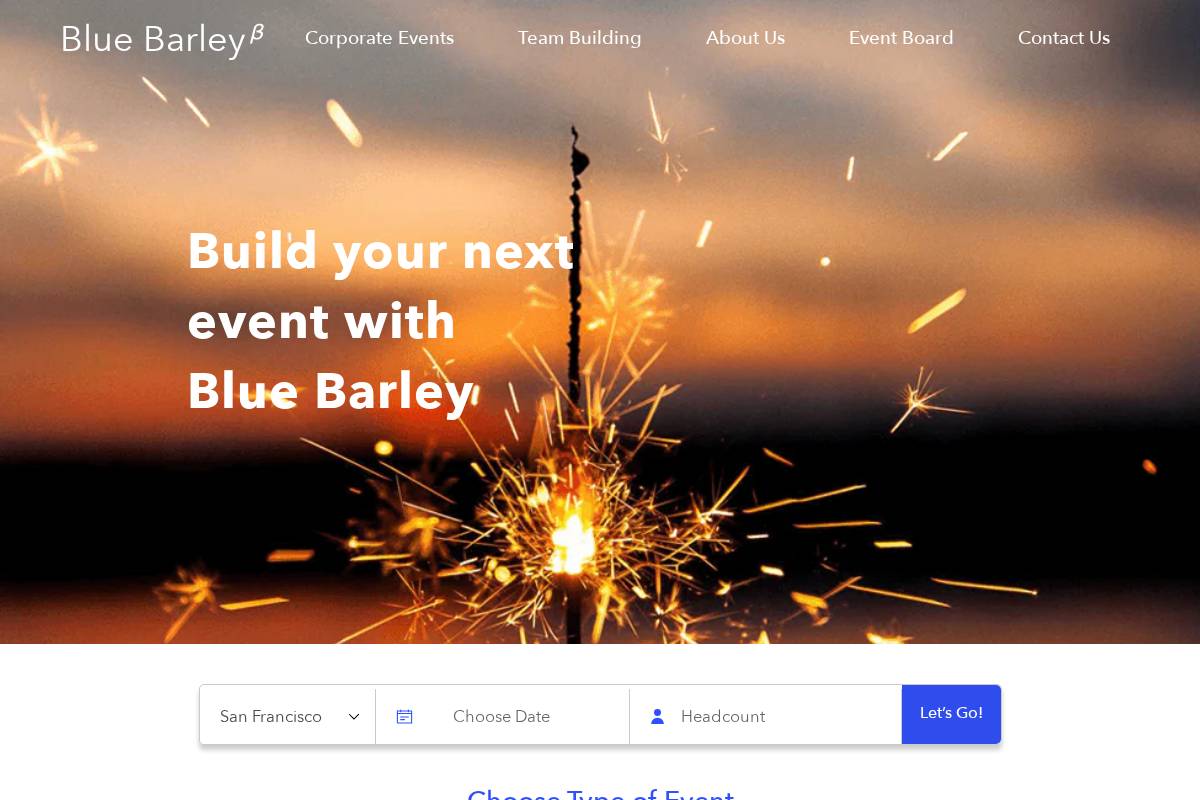 bluebarley.com homepage screenshot