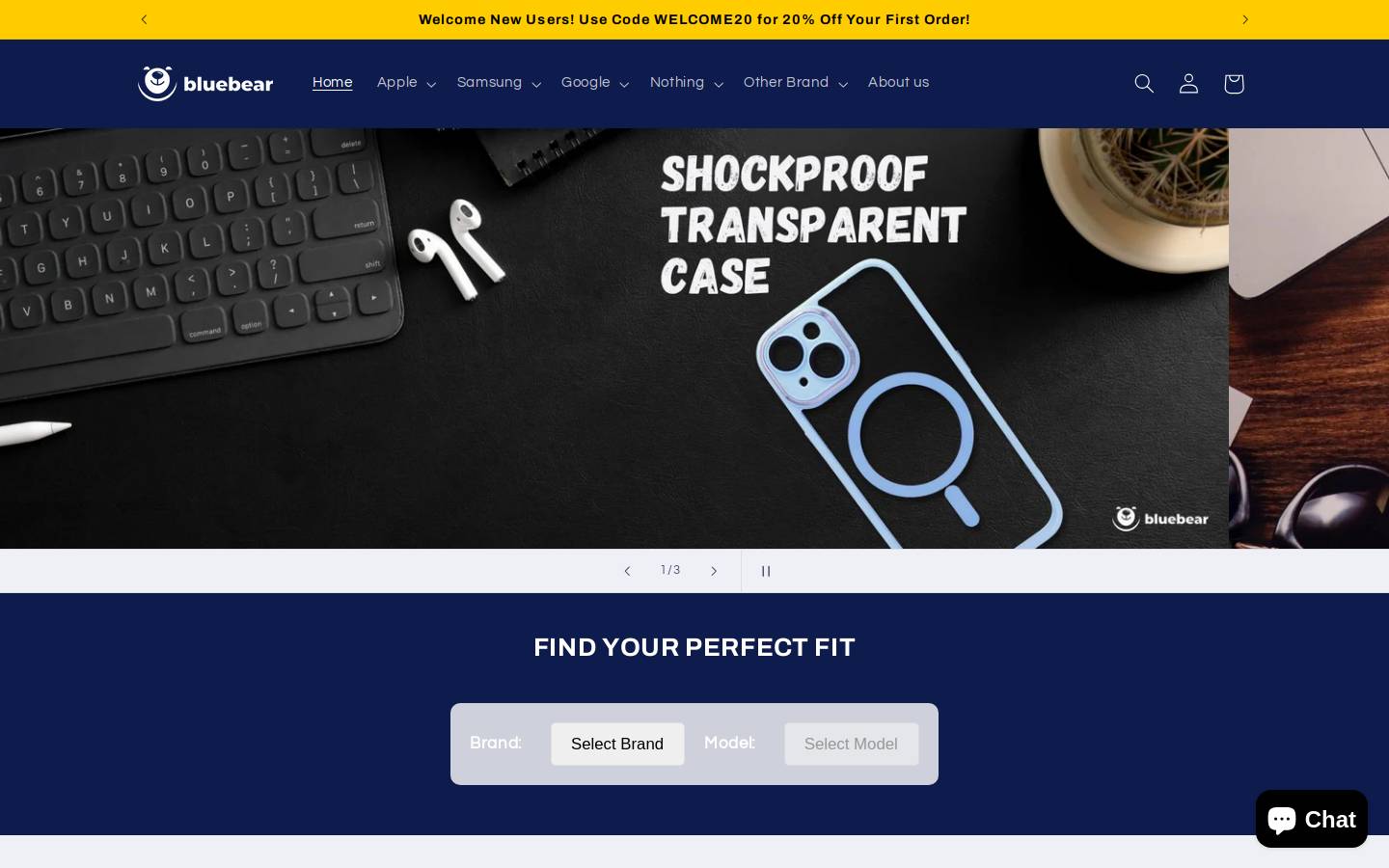 bluebear-lifestyle.com homepage screenshot