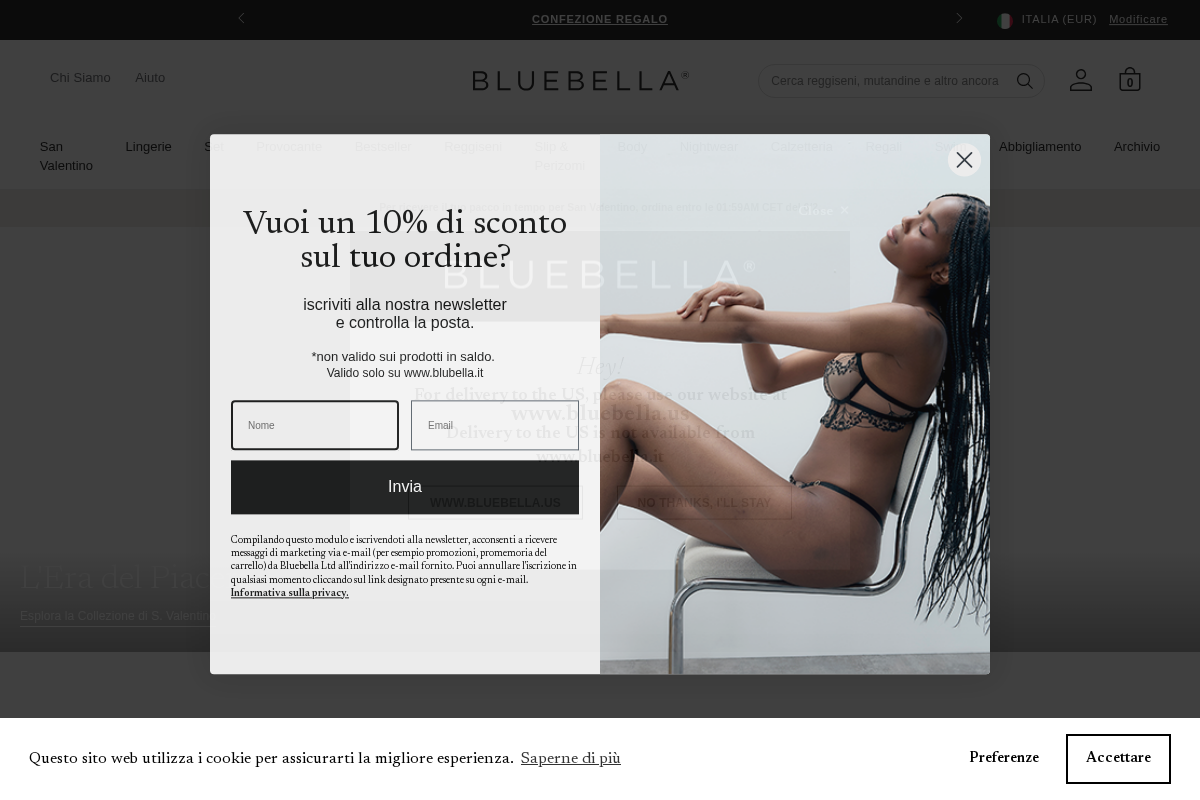 Bluebella homepage screenshot