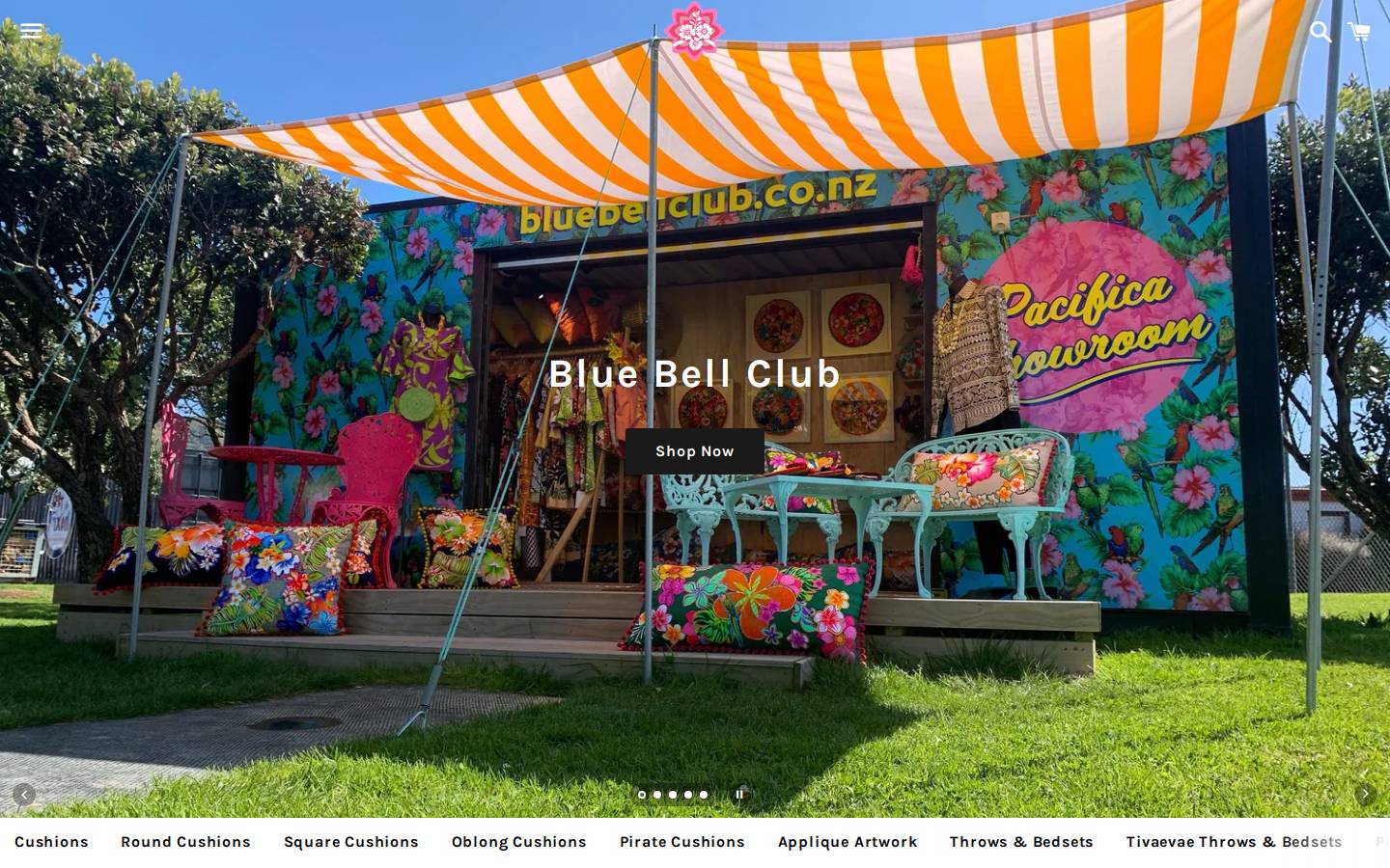 bluebellclub.co.nz homepage screenshot
