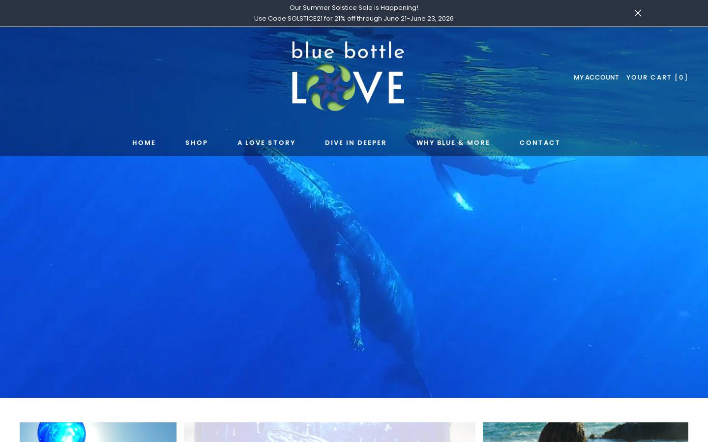bluebottlelove.com homepage screenshot