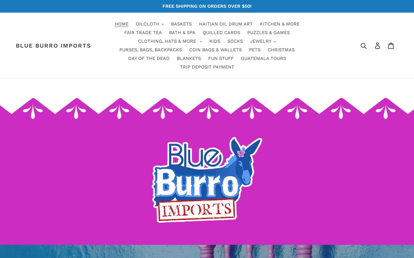 blueburroimports.com homepage screenshot