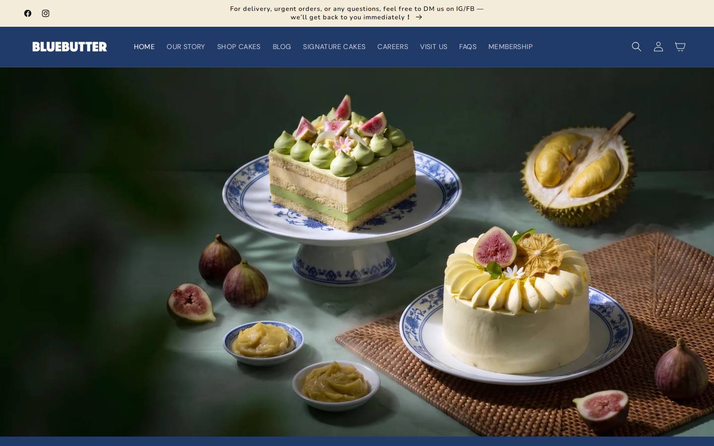 bluebutter.com.au homepage screenshot
