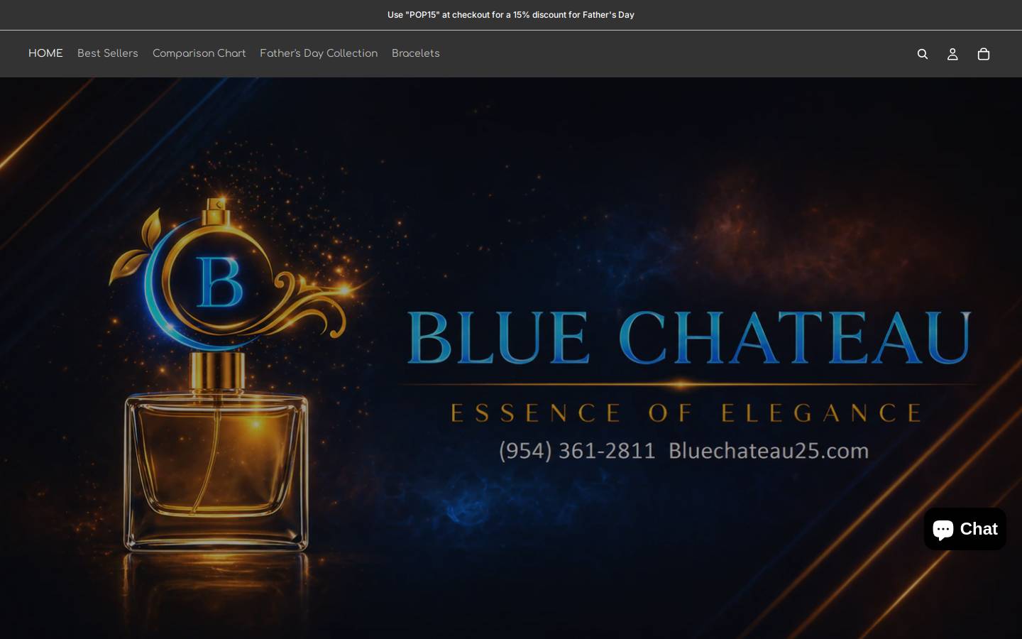 bluechateau25.com homepage screenshot