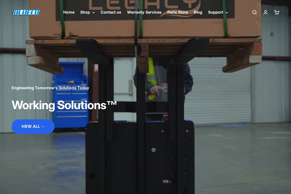 bluecobrand.com homepage screenshot