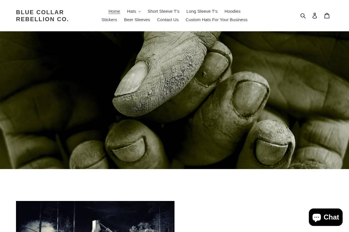 bluecollarrebellion.com homepage screenshot