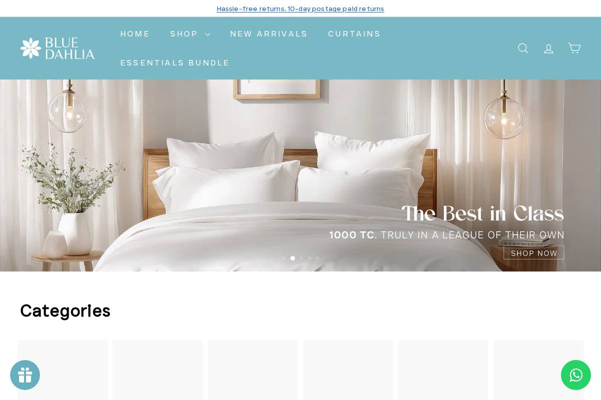 bluedahlia.in homepage screenshot