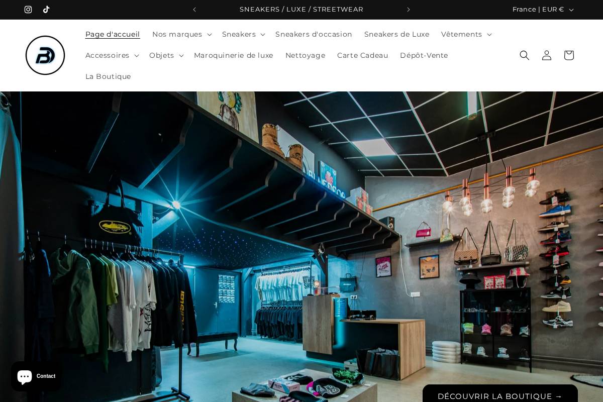 Bluedropshop homepage screenshot