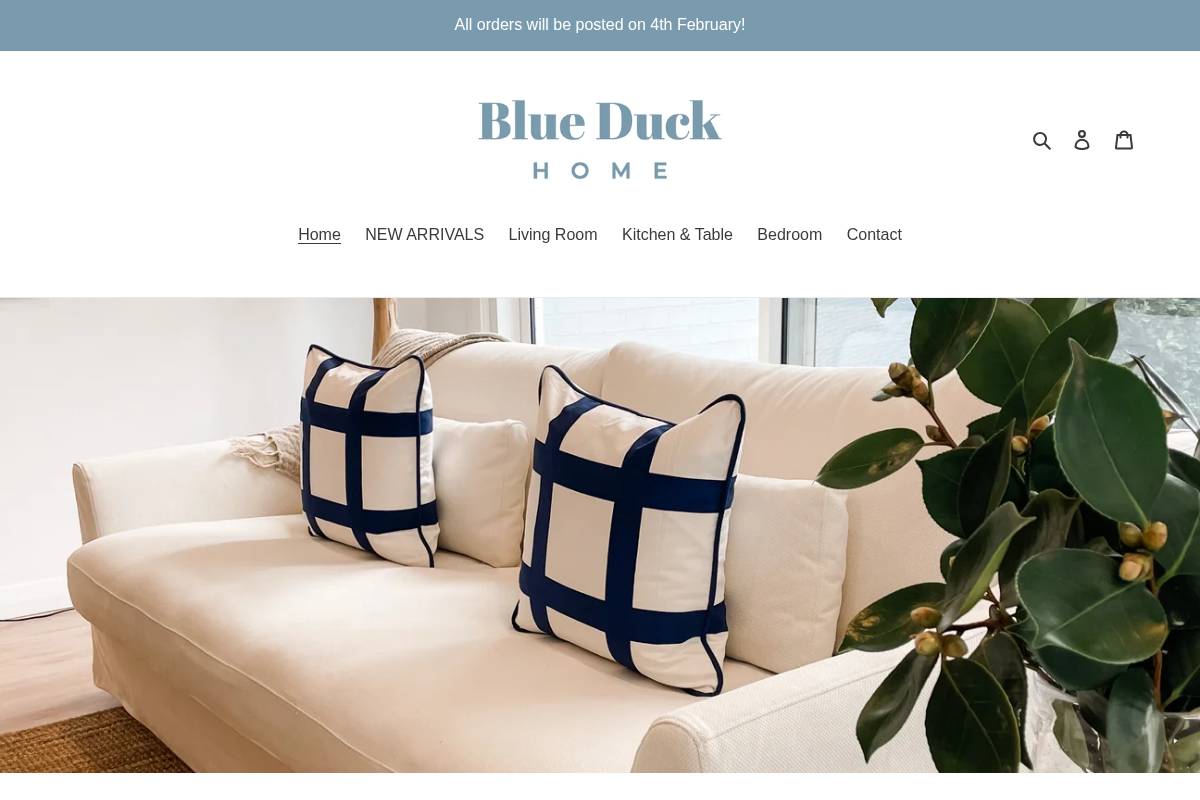 blueduckhome.com homepage screenshot