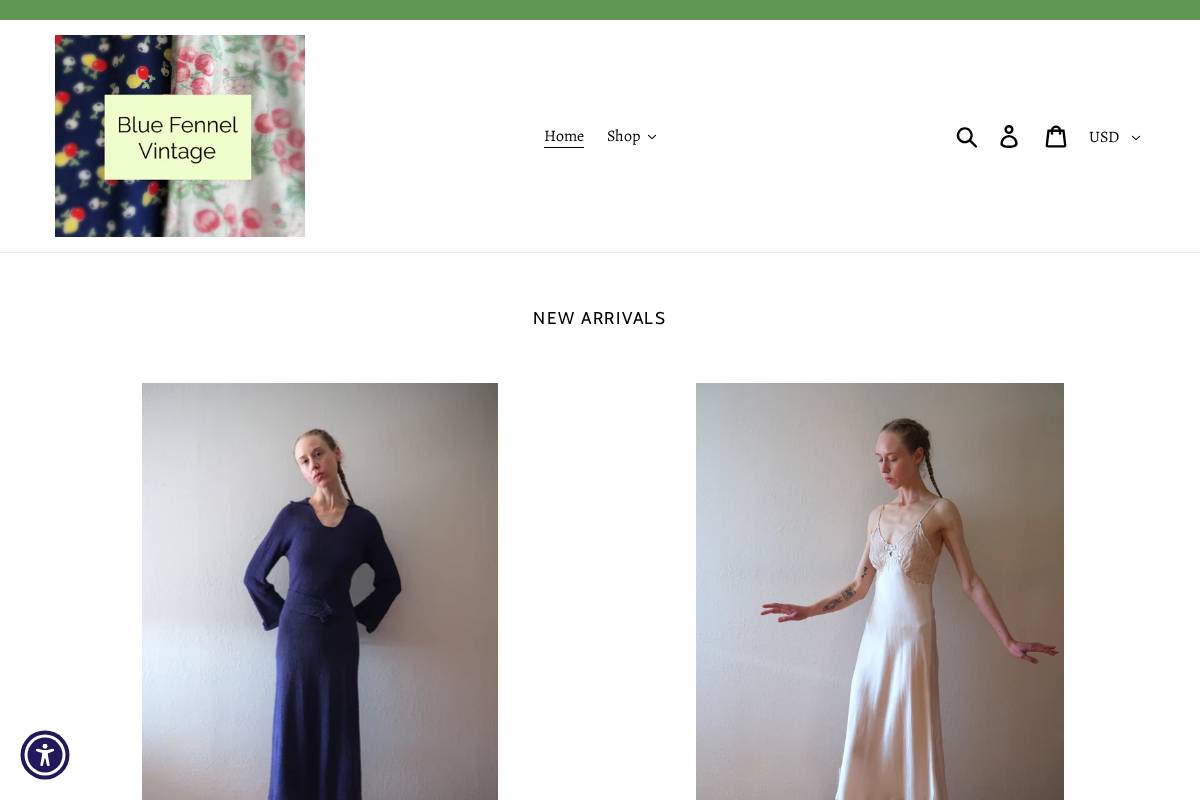 bluefennel.com homepage screenshot