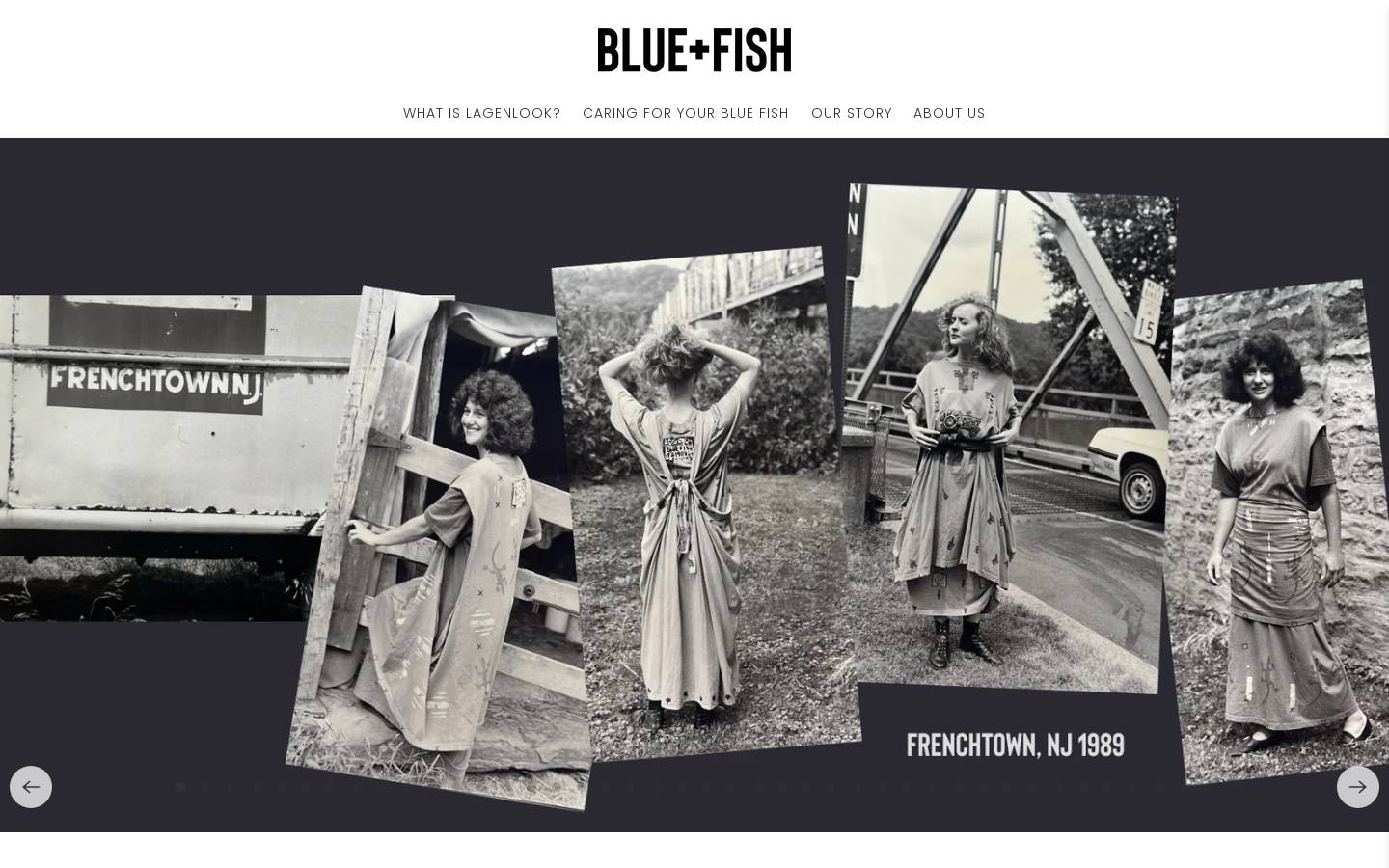Blue Fish homepage screenshot
