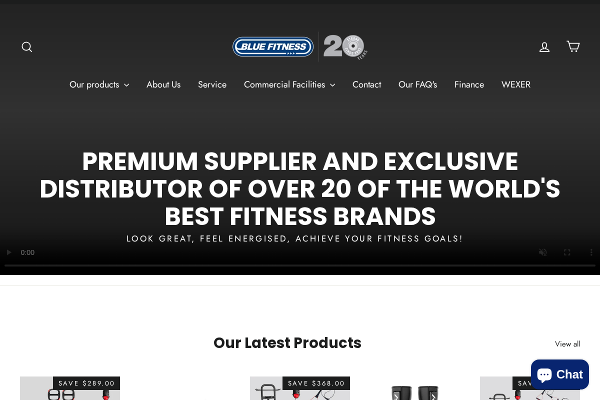 Blue Fitness Ltd homepage screenshot