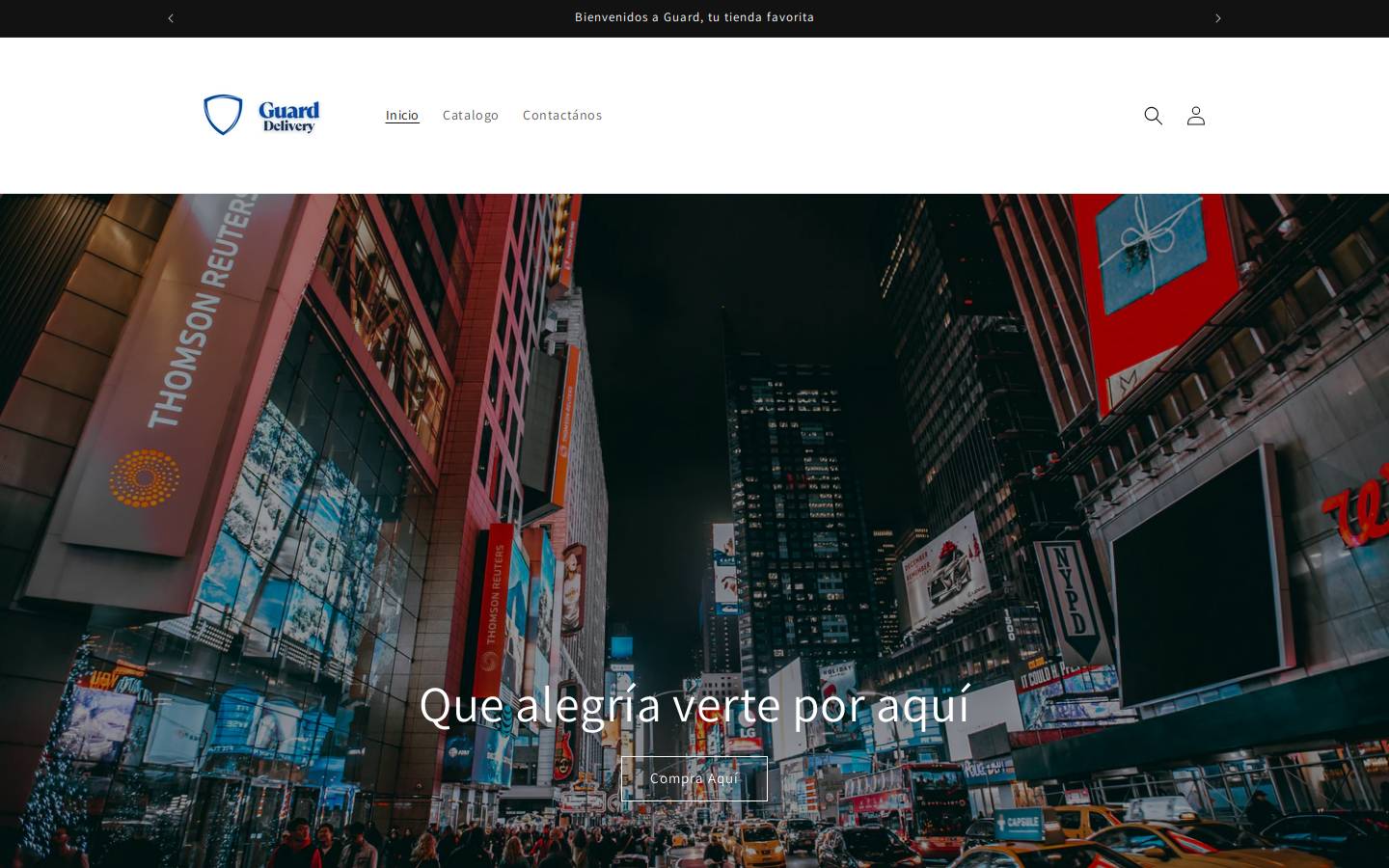 blueguardstore.com homepage screenshot