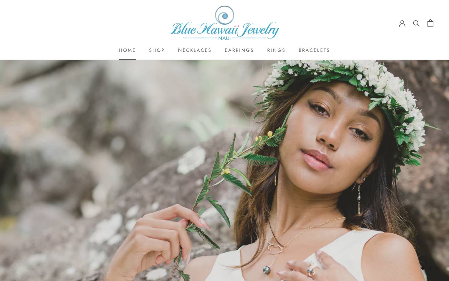 bluehawaiijewelry.com homepage screenshot
