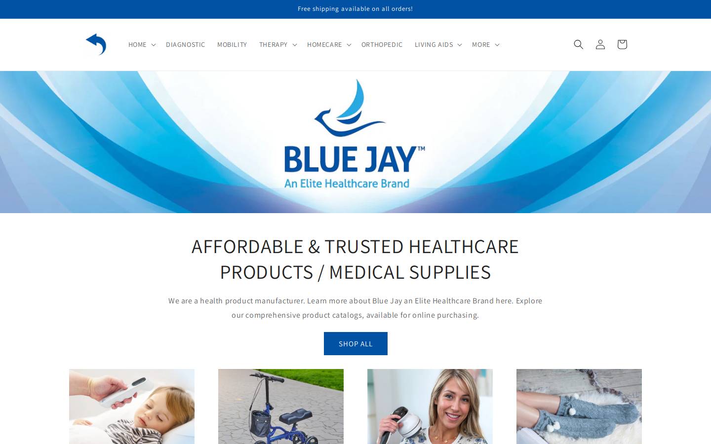 bluejayehb.com homepage screenshot
