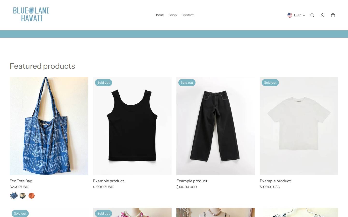 bluelanihawaii.com homepage screenshot