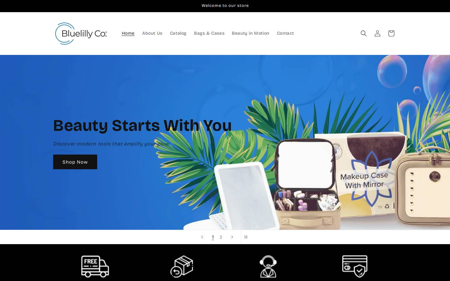 bluelillyco.com homepage screenshot