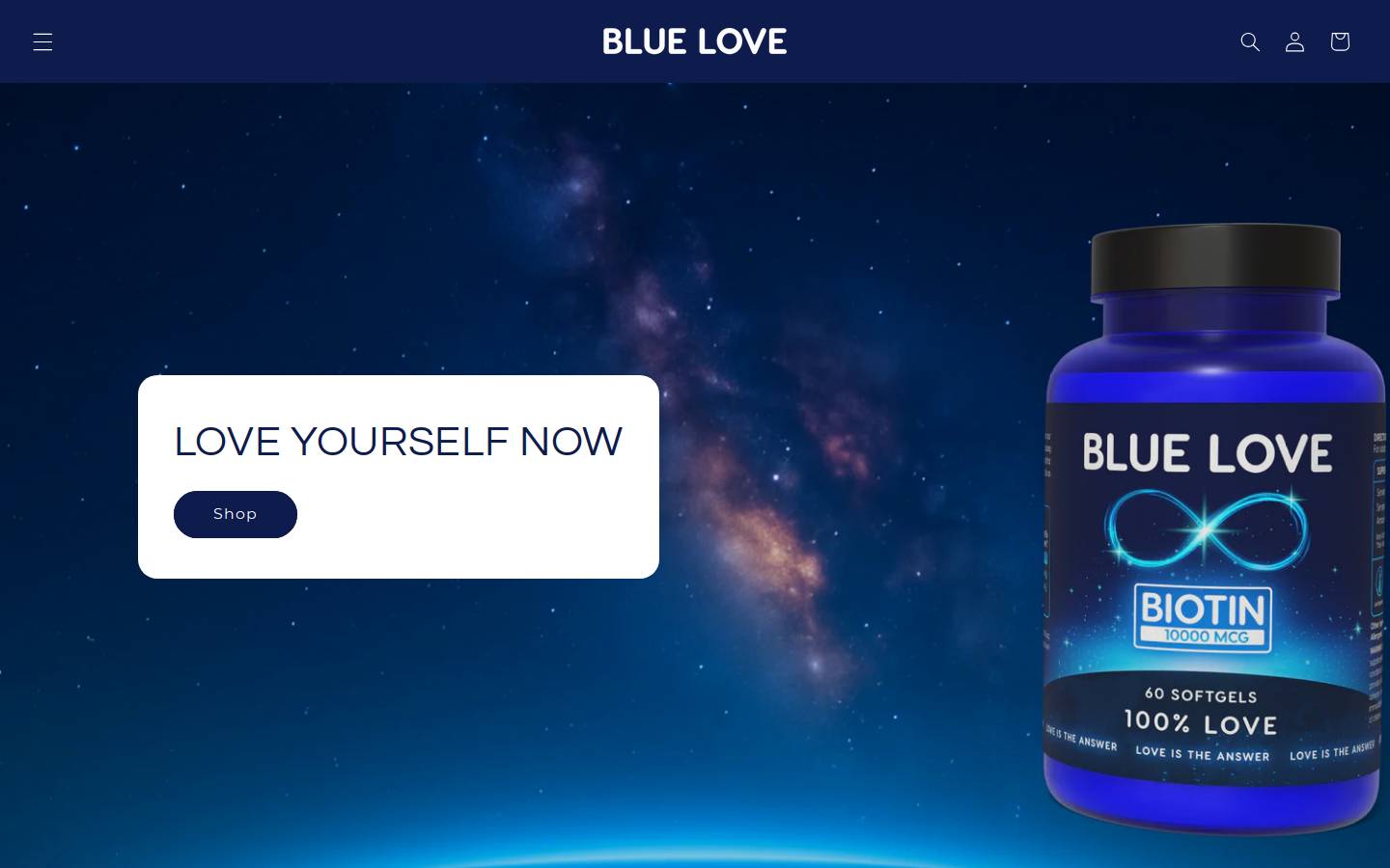 bluelove.love homepage screenshot