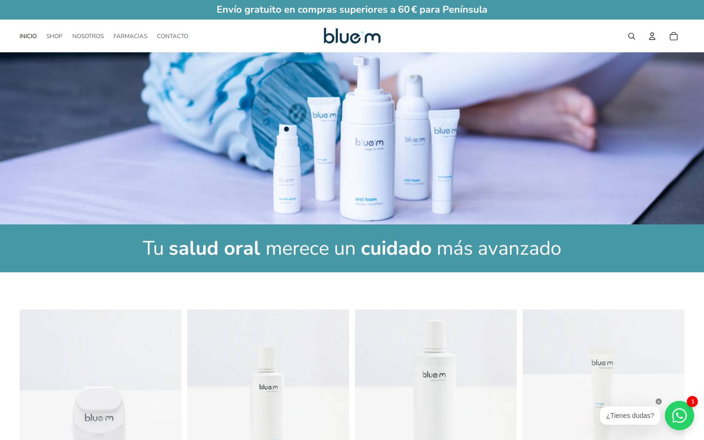 bluem-care.es homepage screenshot