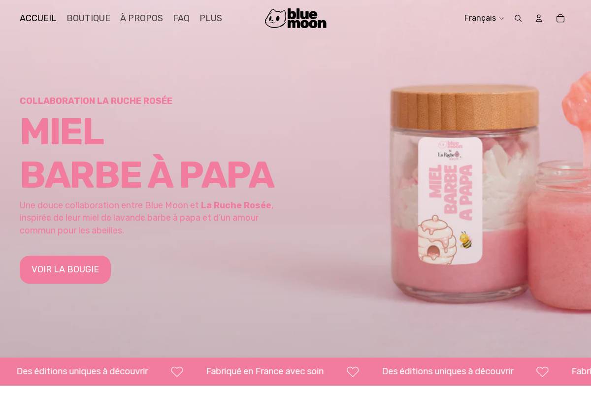 bluemoonfactory.com homepage screenshot