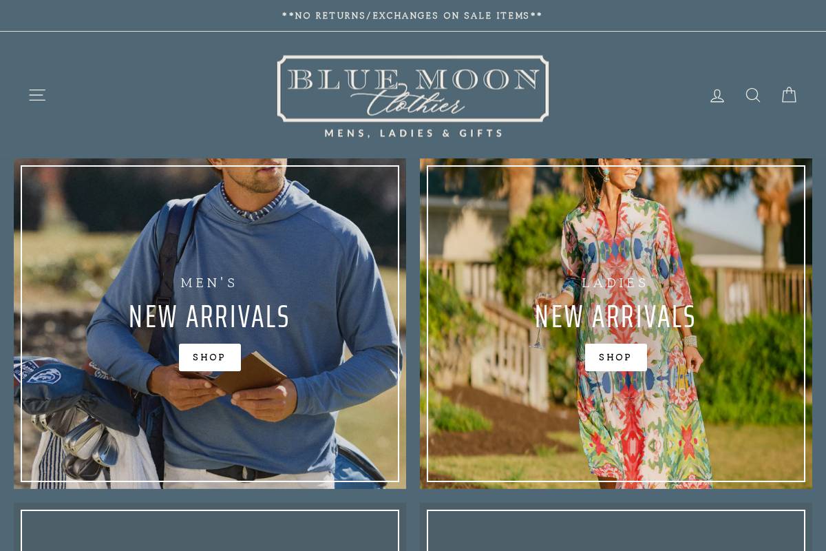 bluemoonnewnan.com homepage screenshot