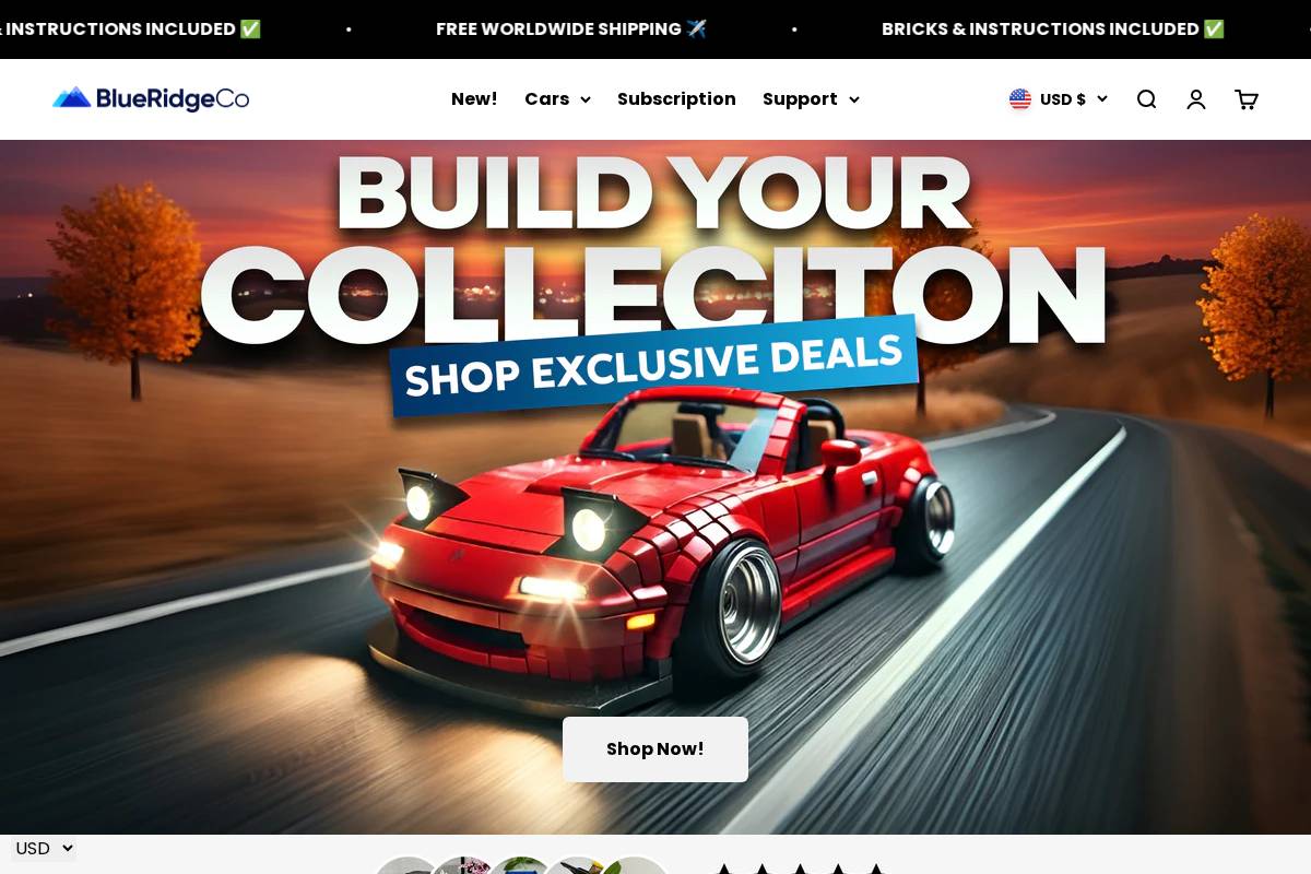 Blueridgeaccessories homepage screenshot