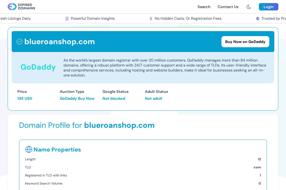 blueroanshop.com homepage screenshot