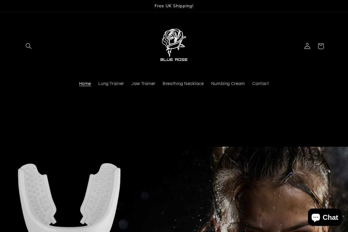 Blue Rose homepage screenshot