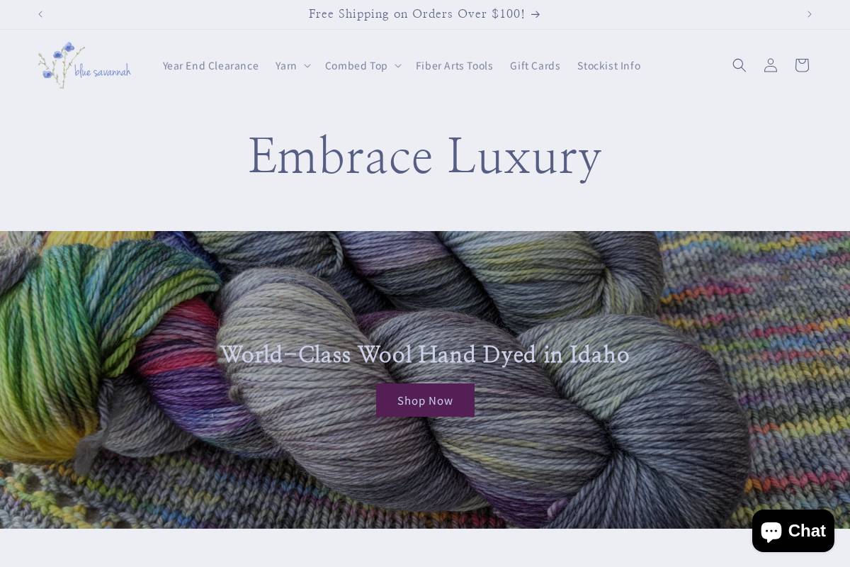 bluesavannah.com homepage screenshot