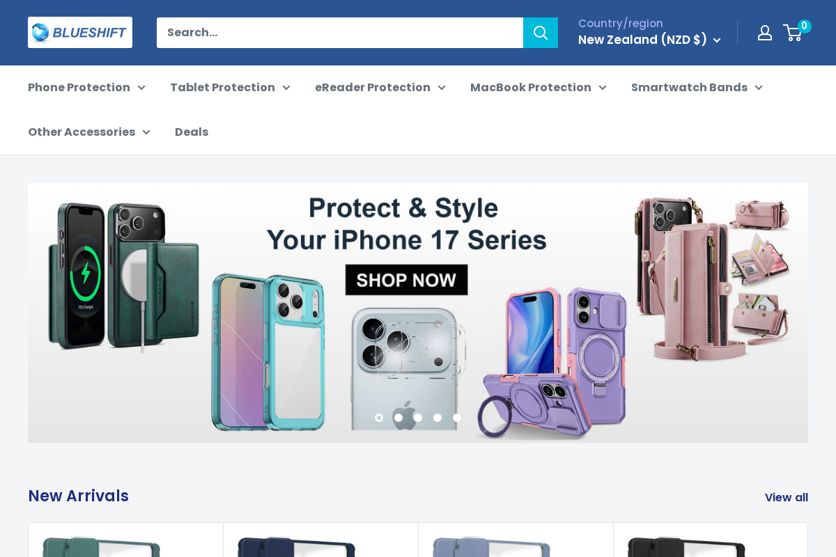 blueshift.co.nz homepage screenshot