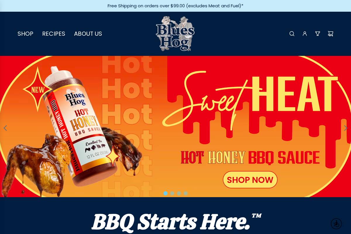 blueshog.com homepage screenshot
