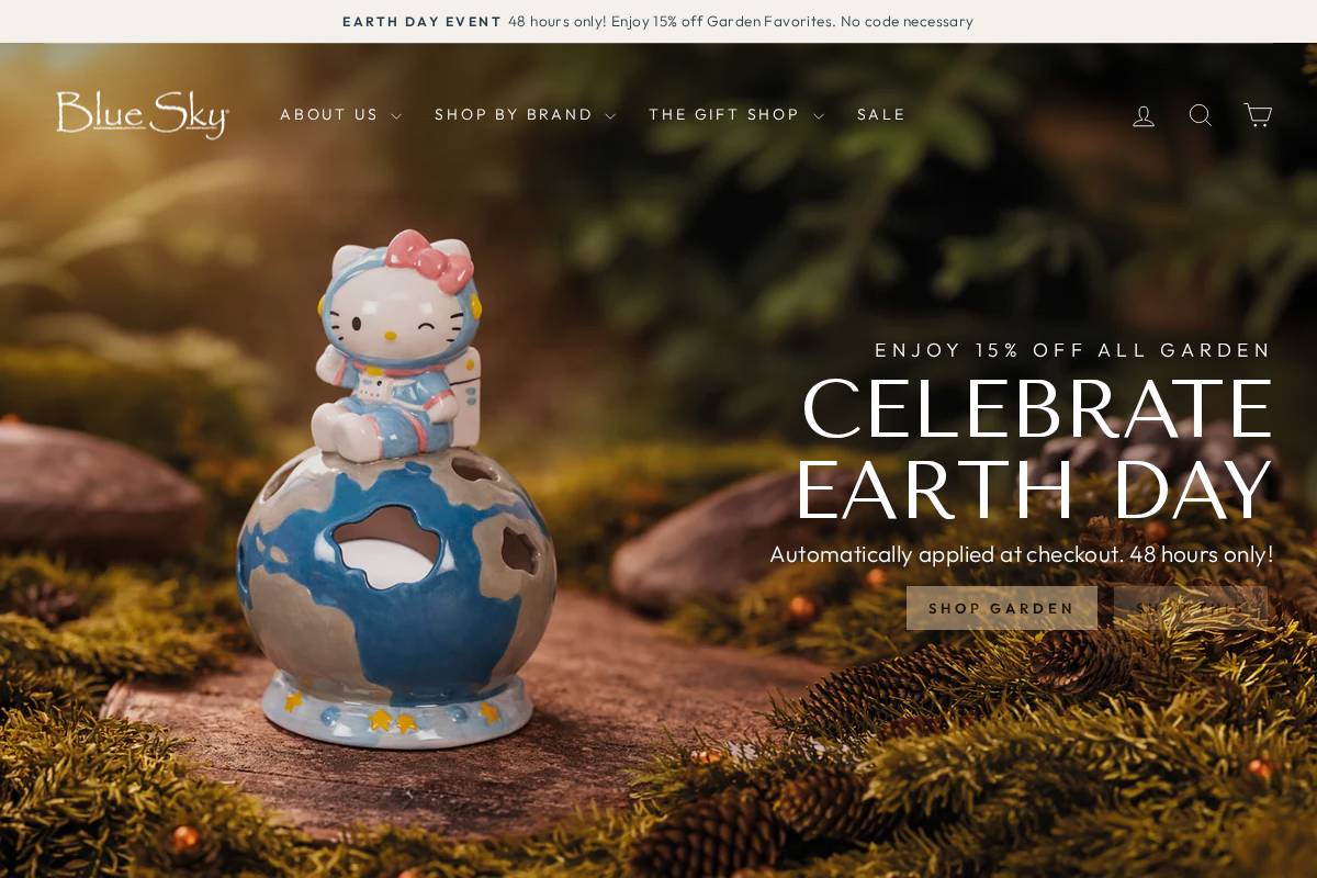 blueskyclayworks.com homepage screenshot