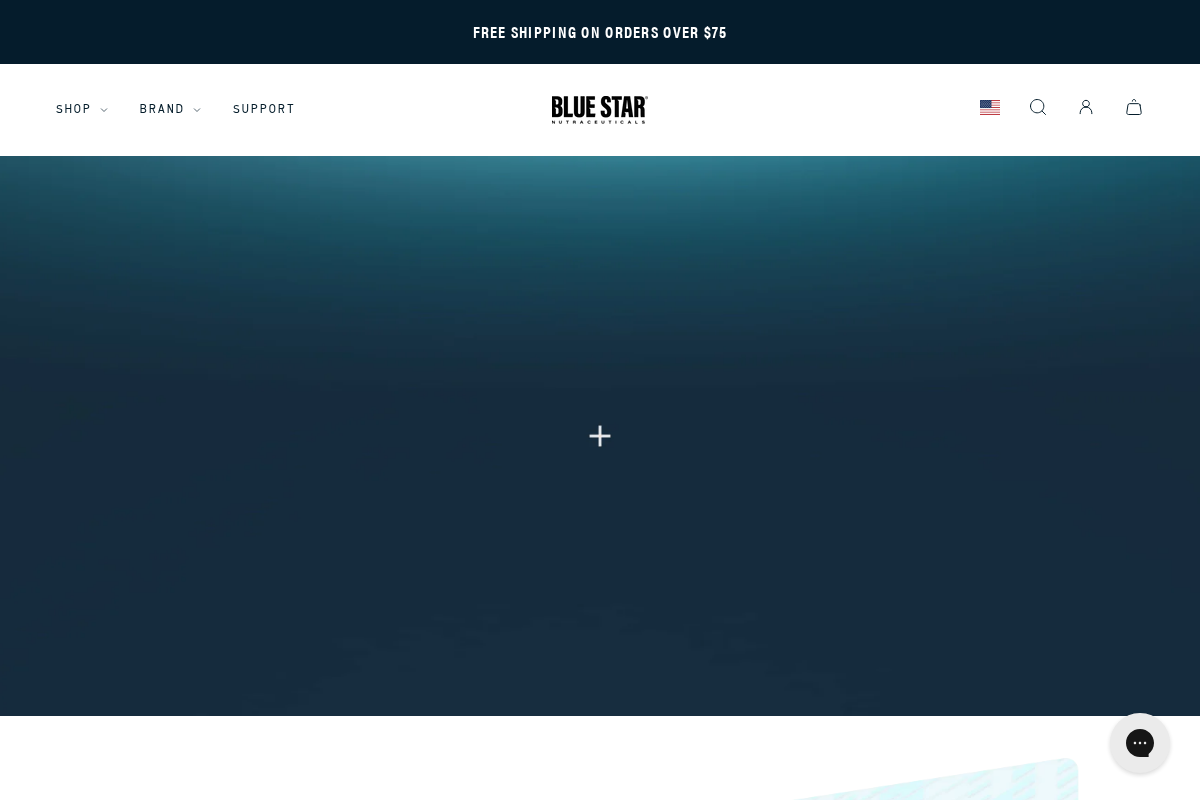 bluestarnutraceuticals.com homepage screenshot