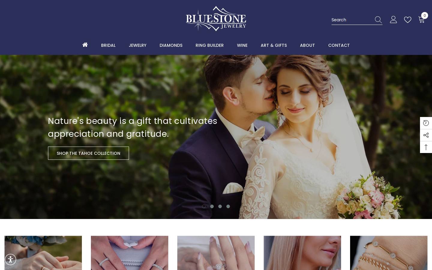 bluestonejewelry.co homepage screenshot