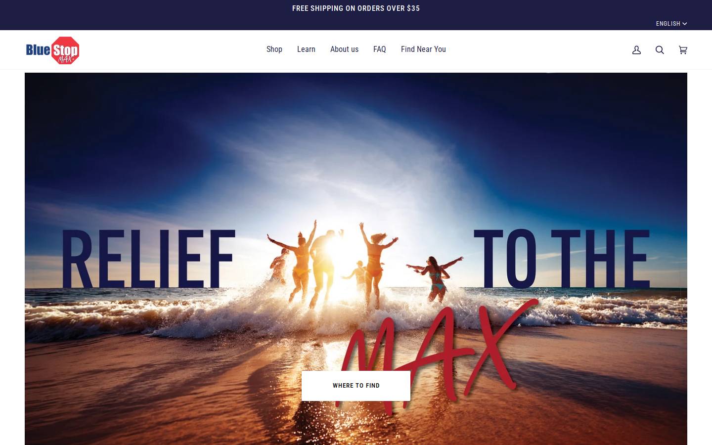 bluestopmax.ca homepage screenshot