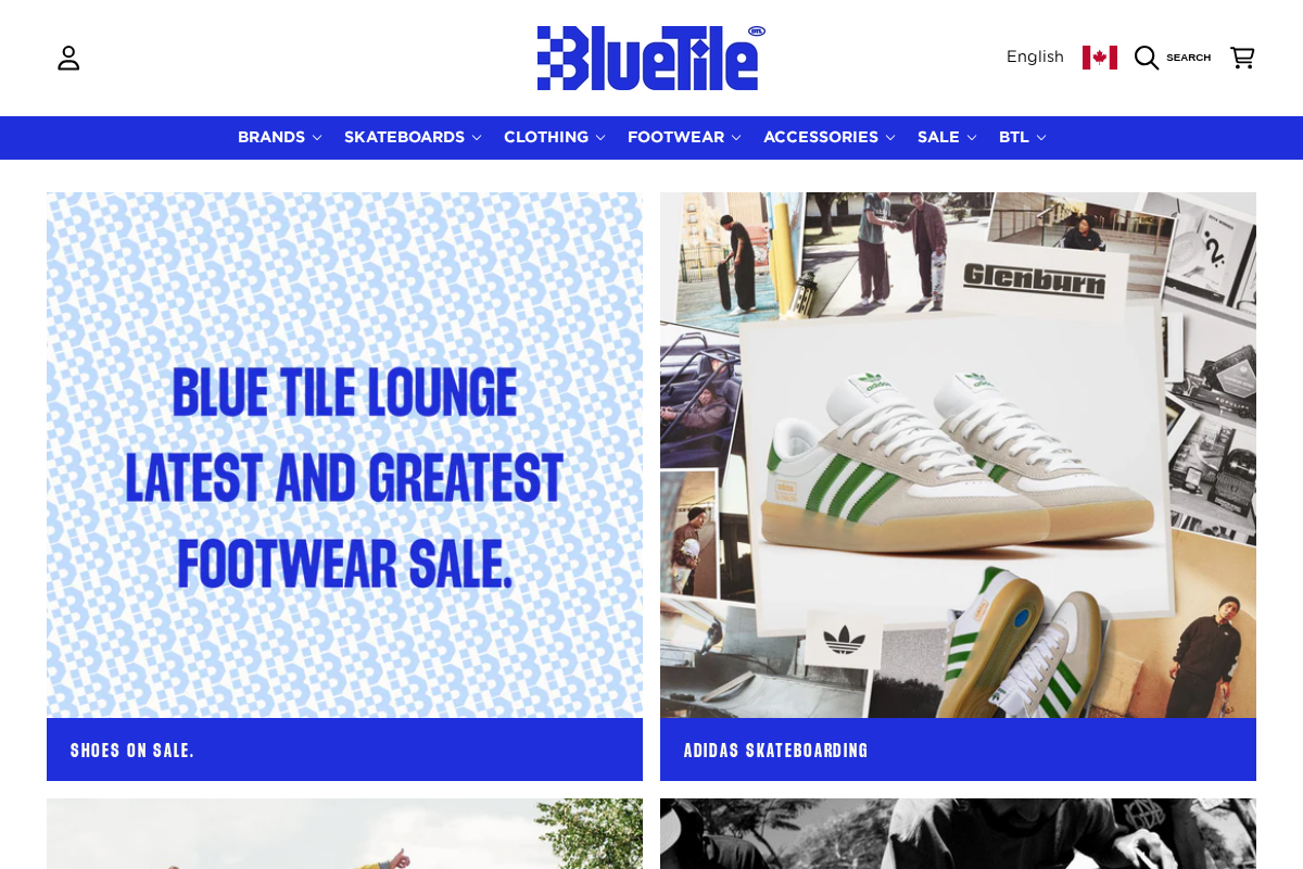 Blue Tile Lounge homepage screenshot