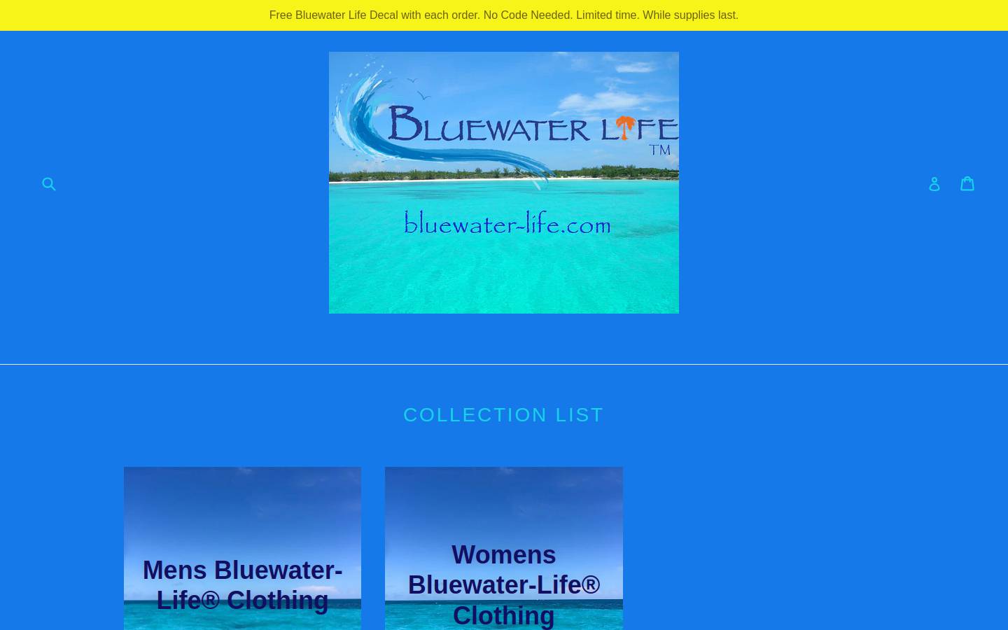 bluewater-life.com homepage screenshot