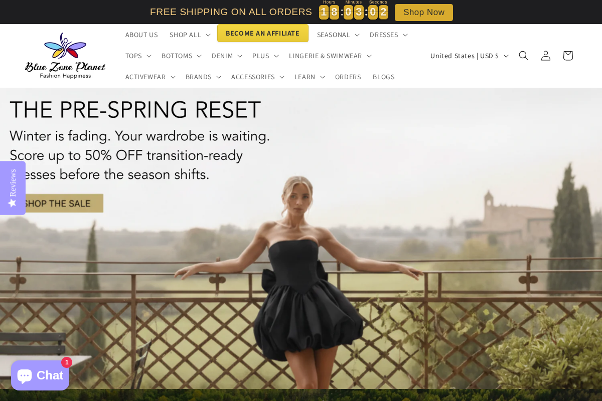 bluezoneplanet.com homepage screenshot
