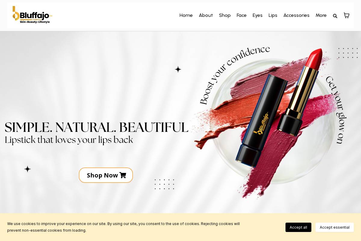 bluffajo.com homepage screenshot