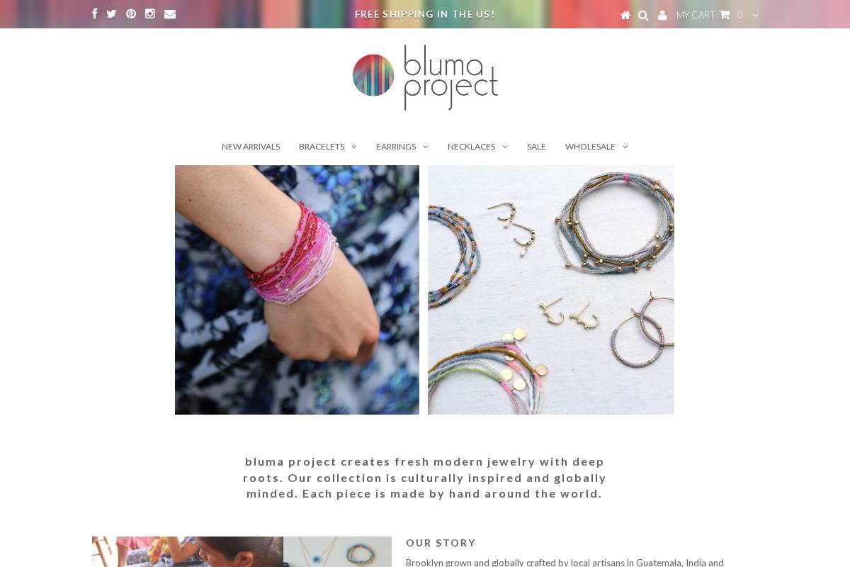 blumaproject.com homepage screenshot