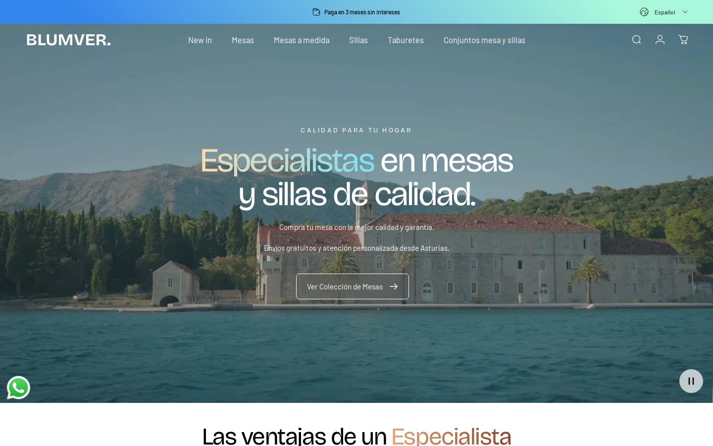 blumver.com homepage screenshot