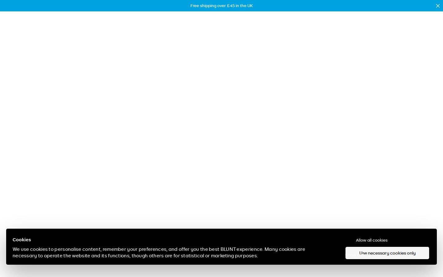 BLUNT Umbrellas UK homepage screenshot
