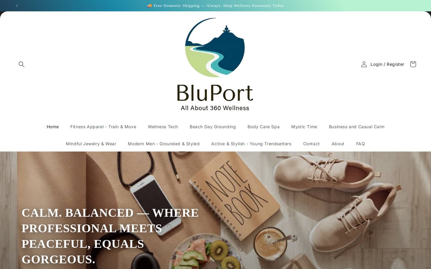 bluport.shop homepage screenshot