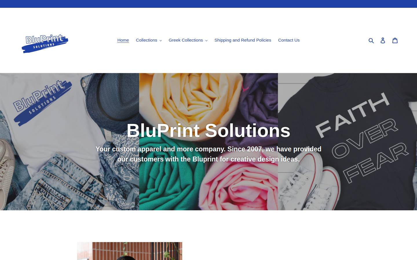 bluprintsolution.com homepage screenshot