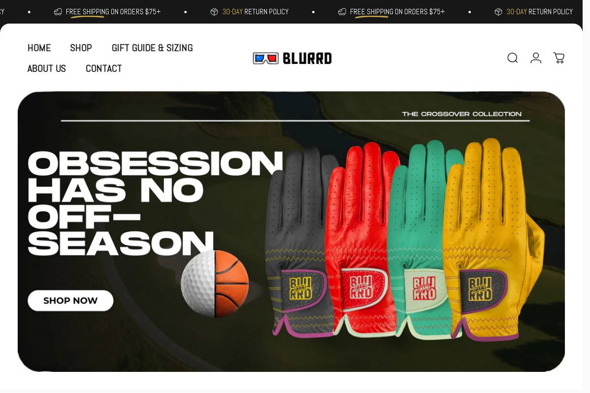 blurrd.com homepage screenshot
