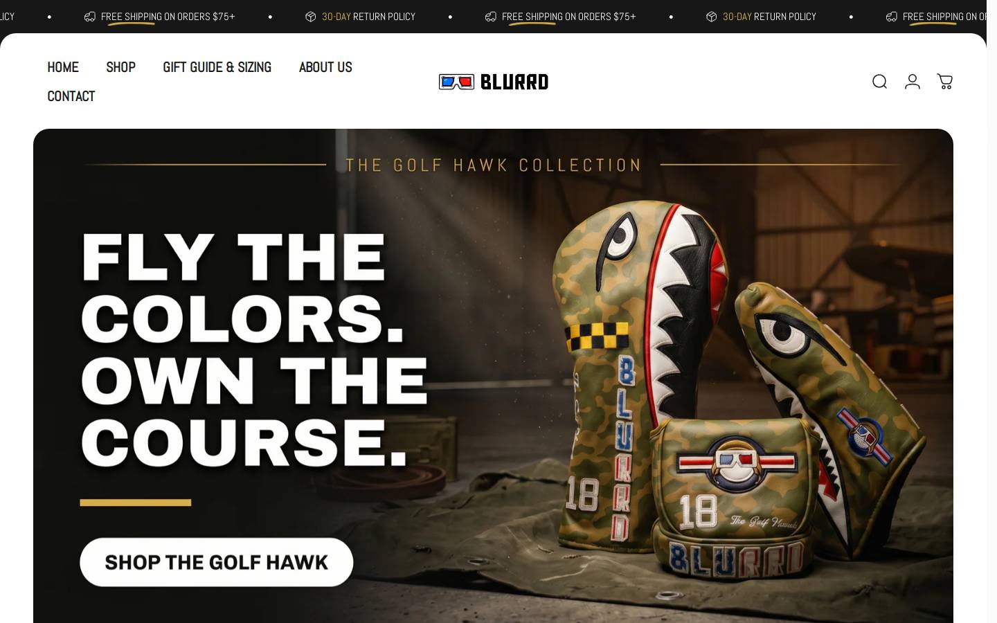 blurrdgoods.com homepage screenshot