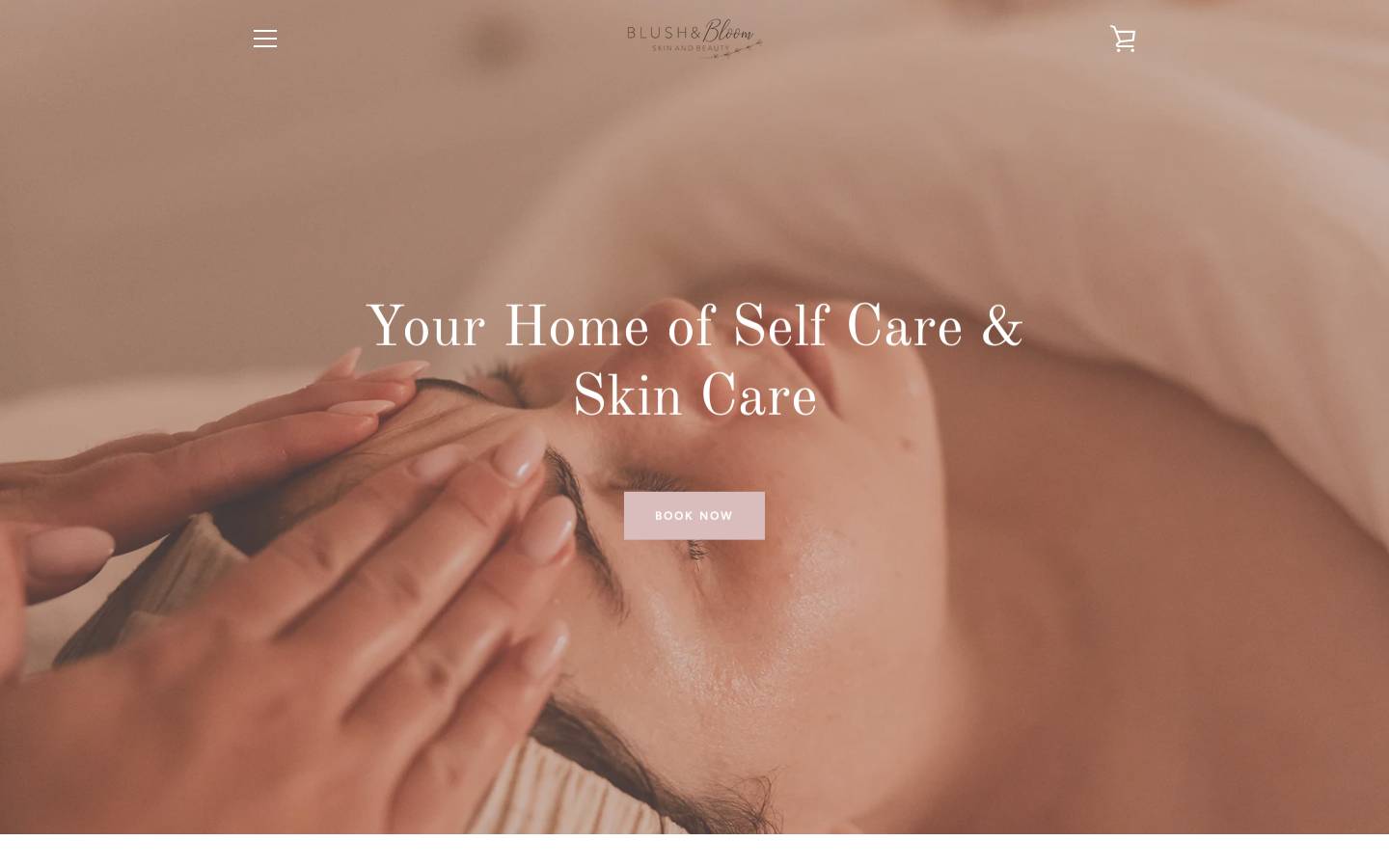 blush-bloombeauty.com homepage screenshot